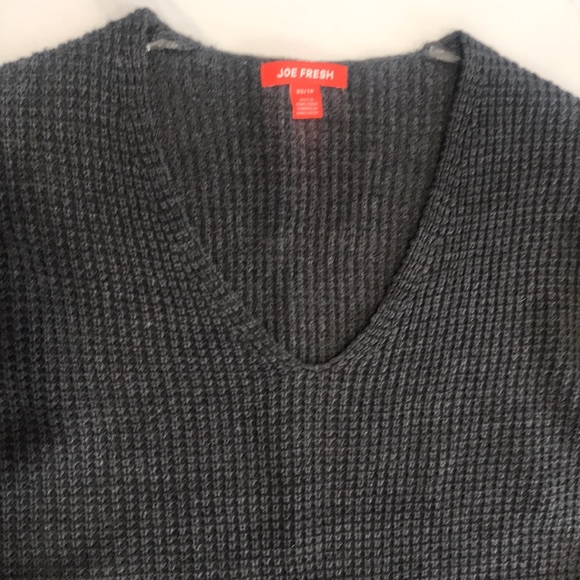 Joe Fresh Waffle Sweater | Gray | XS - Picture 3 of 9